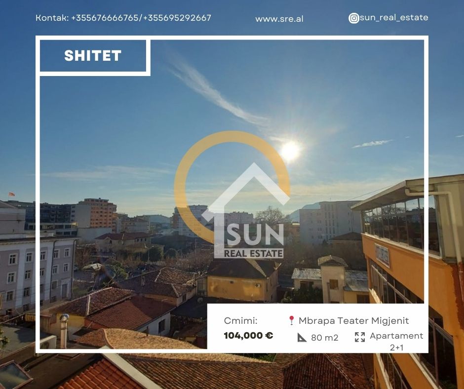 Shkoder, shitet 2+1+Ballkon Kati 6, 80 m² 104.000 € (SHESHI DEMOKRACIA)