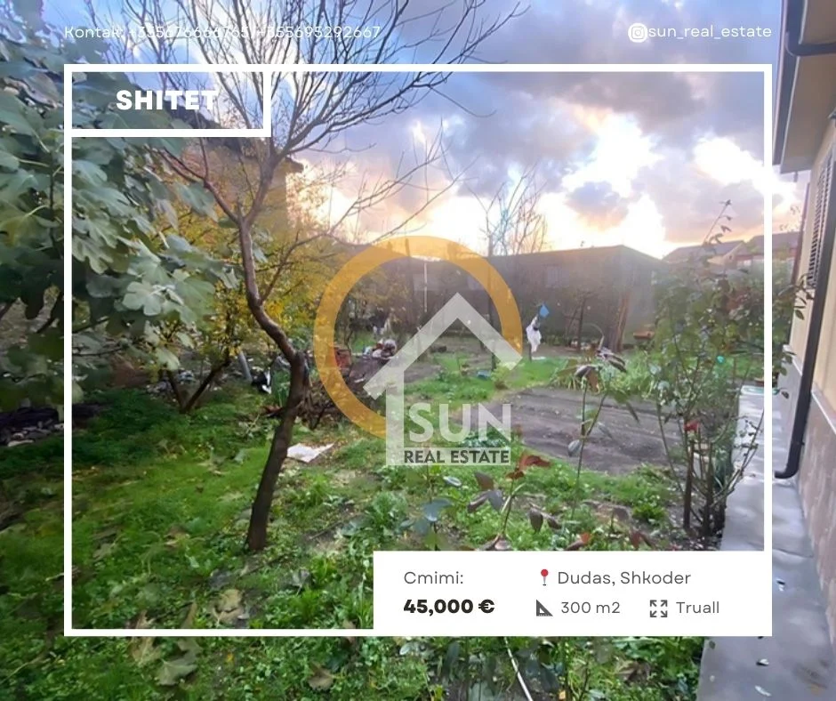 Shkoder, shitet truall , 300 m² 45.000 € (DUDAS, SHKODER)