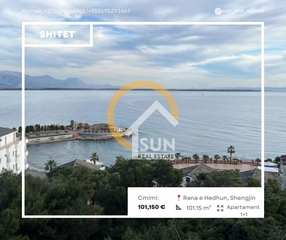 Lezhe Shengjin, shitet apartament 1+1+Ballkon Kati 5, 101 m² (RANA HEDHUN, SHENGJIN)