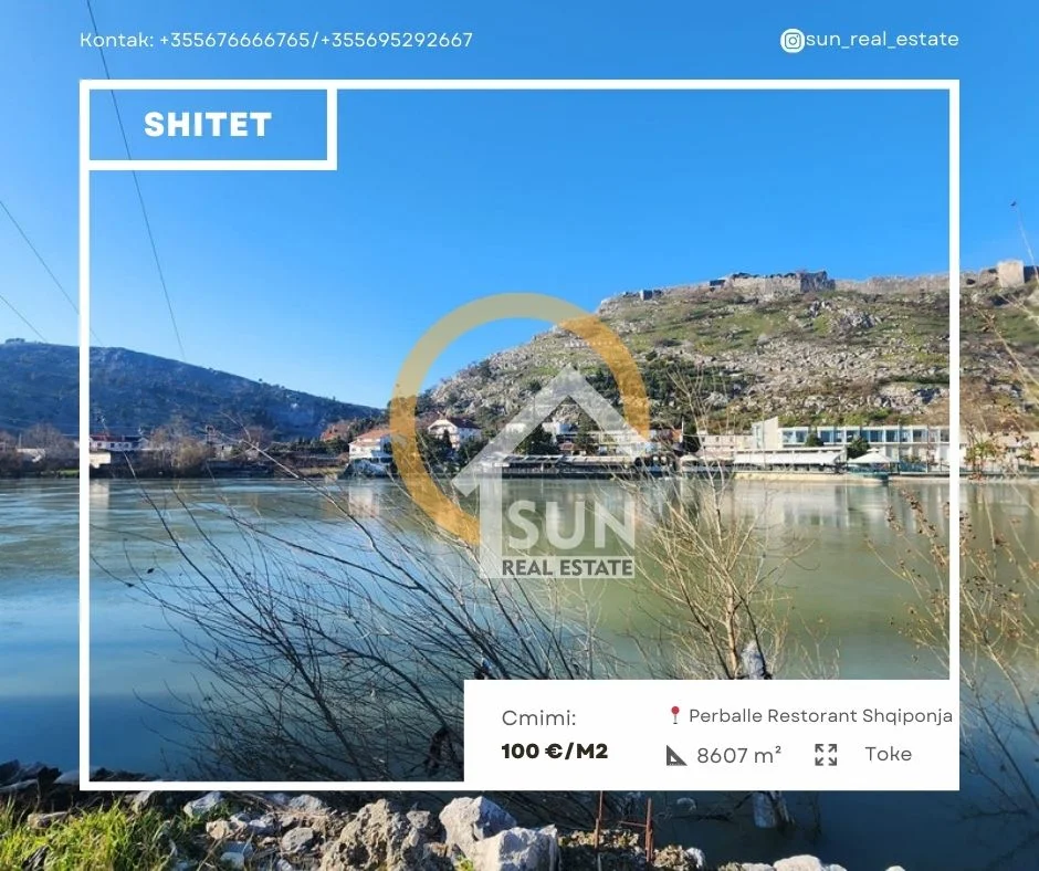 Shkoder, shitet toke , 8.607 m² (RR. BEXHENE, SHKODER)