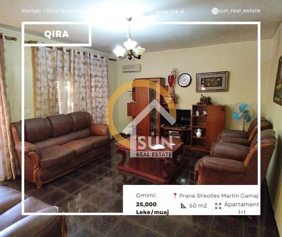 Shkoder, jepet me qera apartament 1+1 Kati 4, (PRANE SHKOLLES MARTIN CAMAJ)