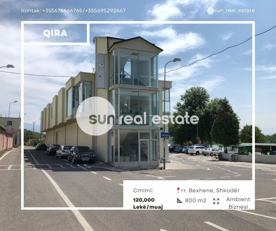 Shkoder, jepet me qera ambjent biznesi Kati 0, 800 m² (AFER RESTORANT SHQIPONJA)