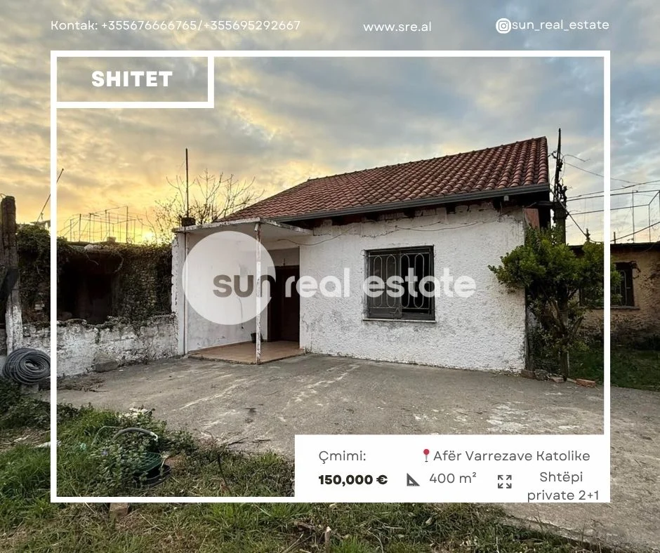 Shkoder, shitet shtepi 2+1 Kati 1, 400 m² 150.000 € (AFER VARREZAVE KATOLIKE, SHKODER)