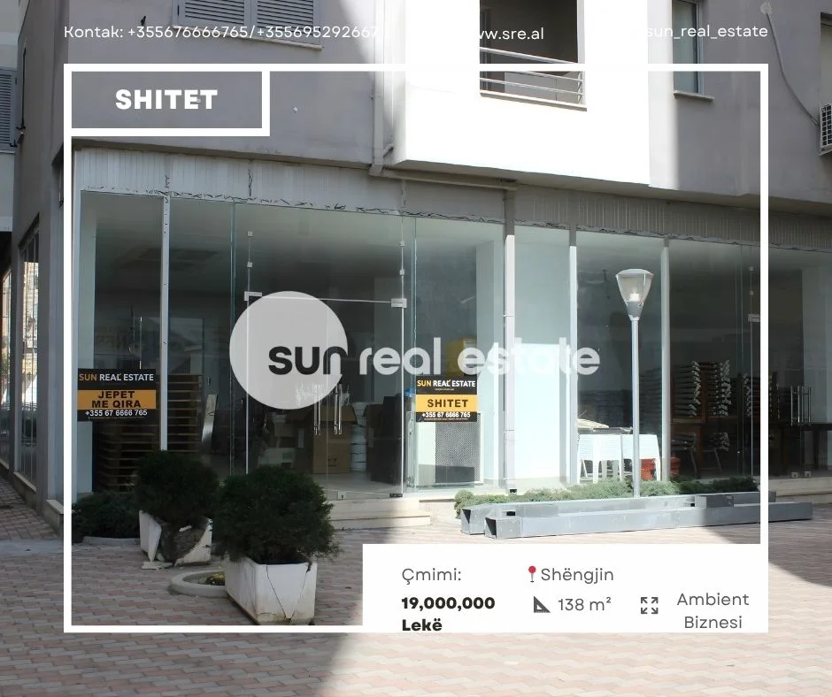 Shengjin, shitet ambjent biznesi Kati 1, 138 m² (SHENGJIN)