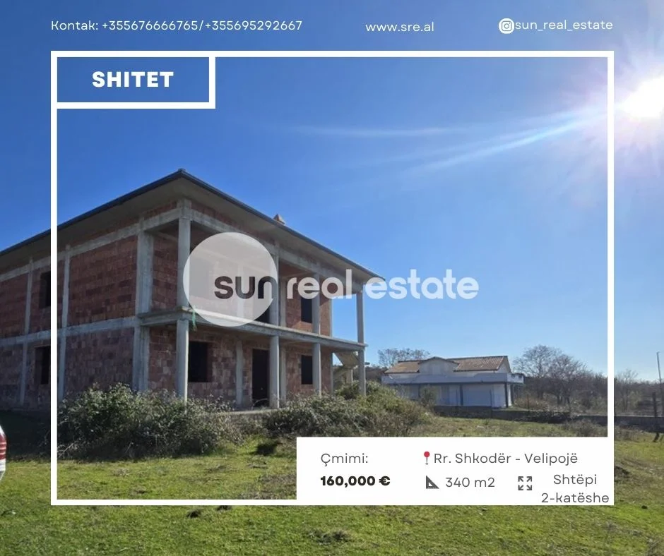 Shkoder, shitet Vile Kati 1, 6.500 m² 160.000 € (SHKODER-VELIPOJE)