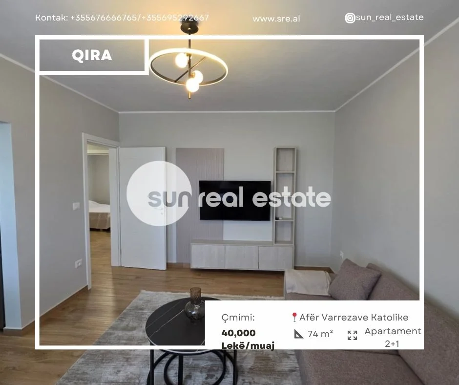 Shkoder, jepet me qera apartament 2+1 Kati 3, 73 m² (AFER VARREZAVE KATOLIKE, SHKODER)