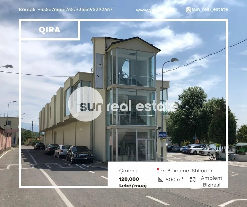 Shkoder, jepet me qera ambjent biznesi Kati 1, 800 m² (afër Resorant Shqiponja)