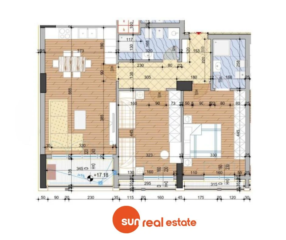 Tirane, shitet apartament 2+1+Ballkon Kati 4, 107 m² (LAPRAKE)