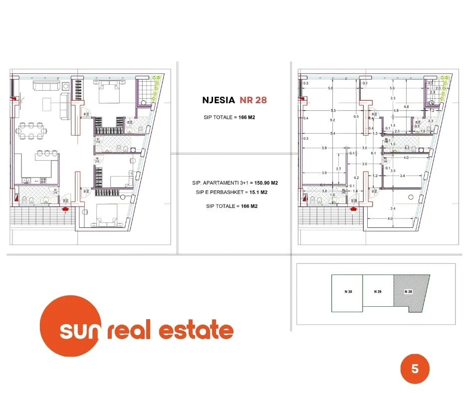 Shkoder, shitet apartament 1+1+Ballkon Kati 7, 72 m² (QENDER)