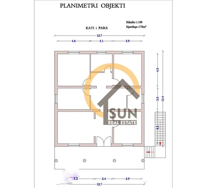 Shkoder, shitet shtepi 2 Katshe Kati 2, 6.500 m² 160.000 € (RR. SHKODER-VELIPOJE)