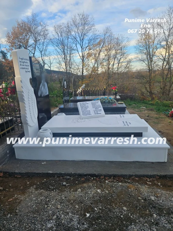 Tirane, ofroj Varr Mermeri I Bardhe Thassos 10 cm trashesi - Krahe engjelli + Zemer