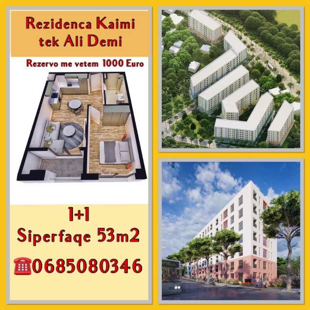 Tirane, shes apartament 1+1+BLK Kati 4, 53 m² 53.000 Euro (pasho hysa)