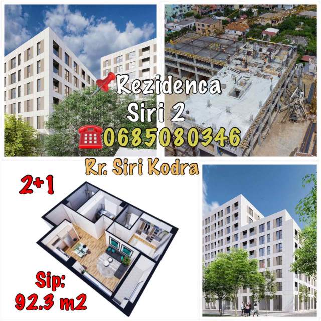 Tirane, shes apartament 2+1+A+BLK Kati 2, 93 m² 1.200 Euro/m2 (Siri Kodra)