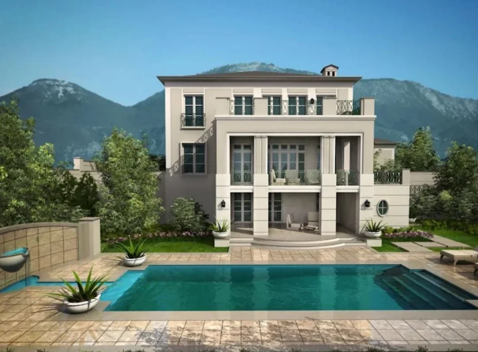 SHITET: Vilë Individuale +Pishine 📍 Rolling Hills II - TEG  🌐 5 Dh.Gjumi & 6wc, 516.09 m² Truall |  Fazë Perfundimtare (1.5M€)🔥