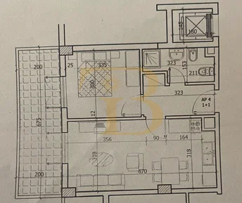 Vlore, shitet apartament 1+1 Kati 3, 66 m² 178.000 € (Uji i Ftohte)