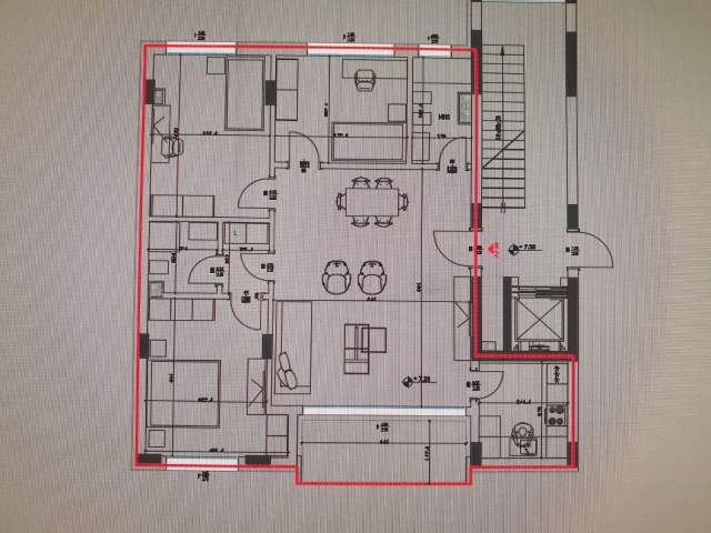 Tirane, shitet apartament 3+1+A+BLK Kati 3, 153 m²  (Rr. Hemran Gmainer)