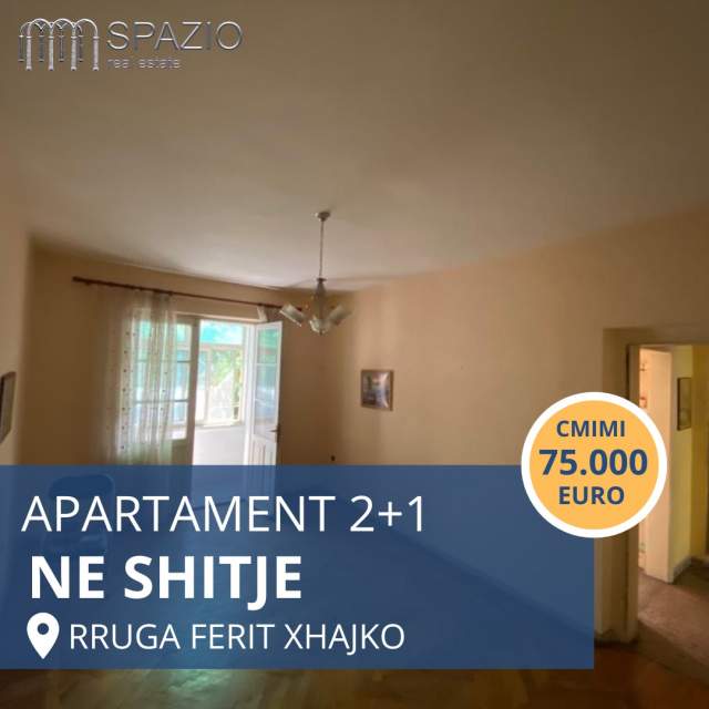 Tirane, shitet apartament 2+1 Kati 2, 61 m² 75.000 Euro (Rruga ''Ferit Xhajko'')