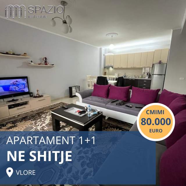 Vlore, shitet apartament 1+1+BLK 90 m² 80.000 Euro (Pedonale Vlore)