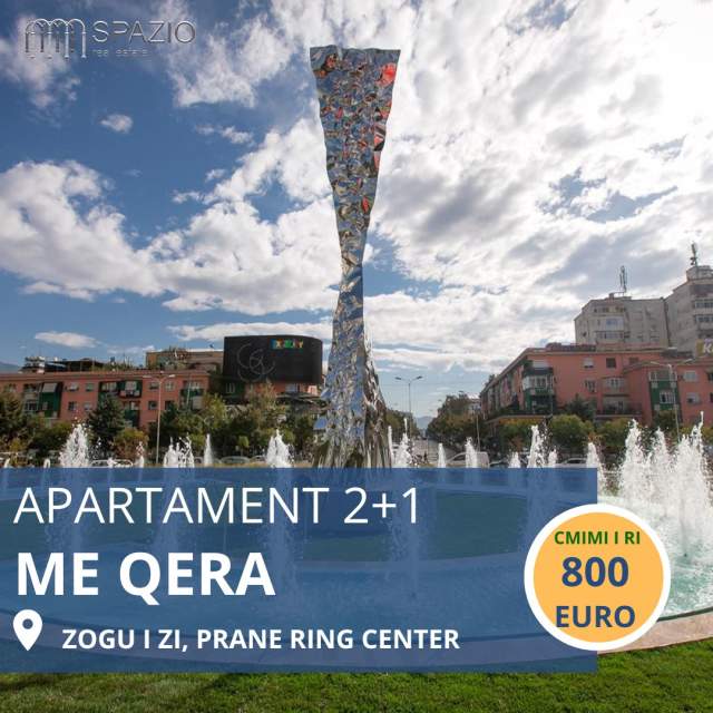 Tirane, jepet me qera apartament 2+1+BLK 120 m² 800 Euro (Zogu i Zi)