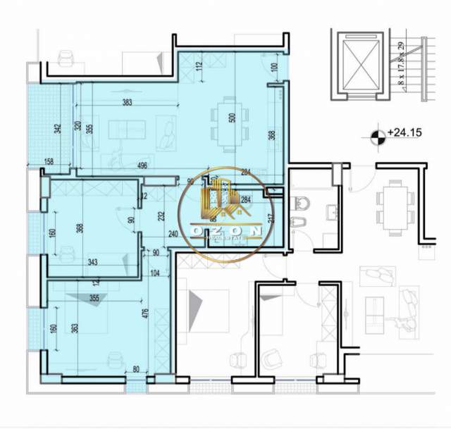 Tirane, shitet apartament 2+1+BLK Kati 7, 108 m² 113.725 Euro (Xhemfize Keko)