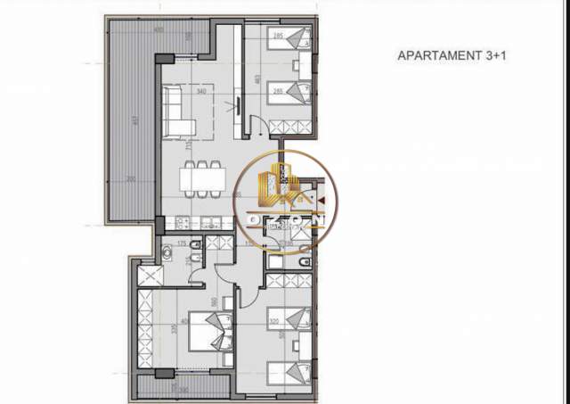 Tirane, shitet apartament 3+1+A+BLK Kati 3, 140 m² 650 Euro/m2 (Autostrada Tirane-Durres)