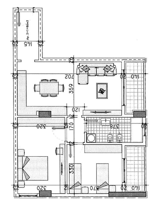 Tirane, shitet apartament 2+1 Kati 8, 97 m² 55.500 Euro (kamez)