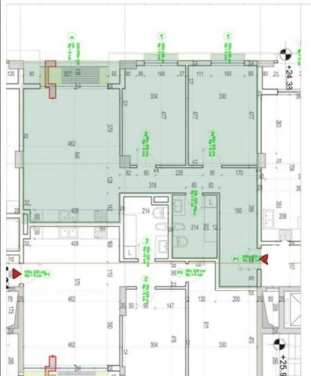Tirane, shes apartament 2+1+BLK Kati 7, 116 m² 127.830 Euro (Rruga Xhanfize Keko)