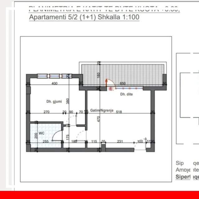 Tirane, shitet apartament 2+1+BLK Kati 3, 1.550 Euro/m2 (TEG)