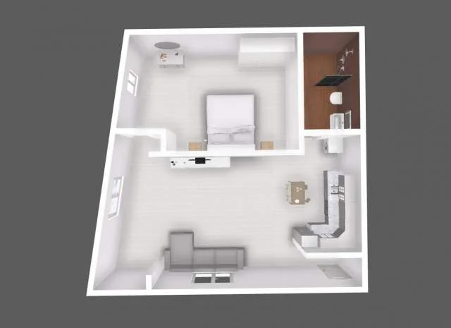 Tirane, jepet me qera apartament 1+1+BLK Kati 1, 62 m² 400 Euro