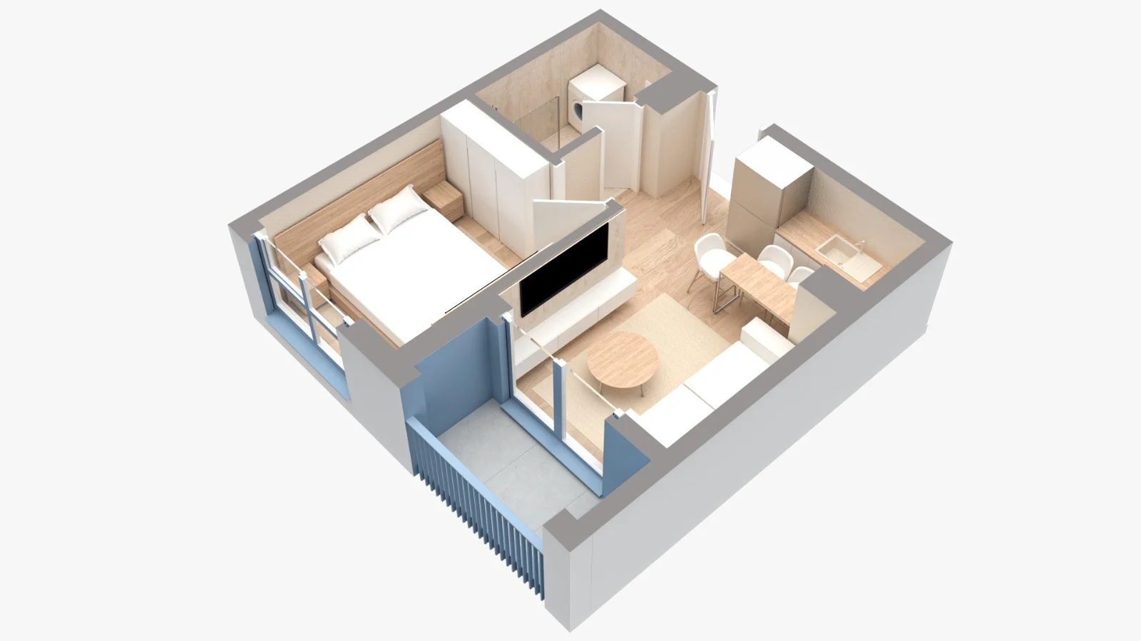 Apartament 1+1 ne shitje 63000 !