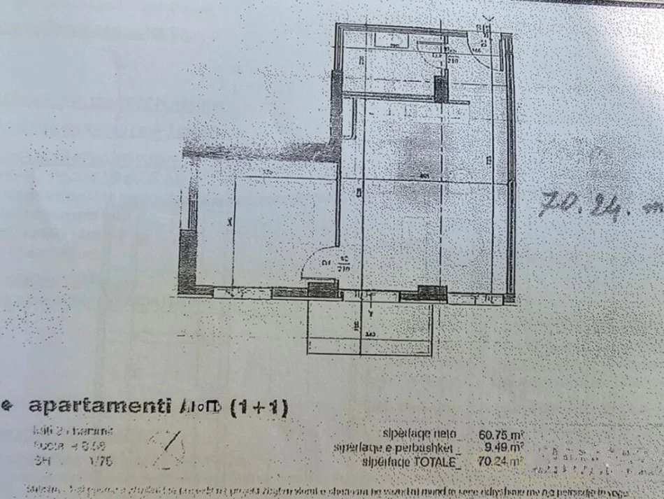 Tirane, shitet apartament 1+1 Kati 2, 70 m² 90.000 € (Ish Fusha e Aviacionit)