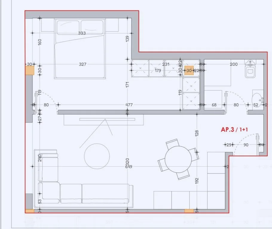 Tirane, shitet apartament 1+1 Kati 7, 68 m² 60.000 € (Kamez)