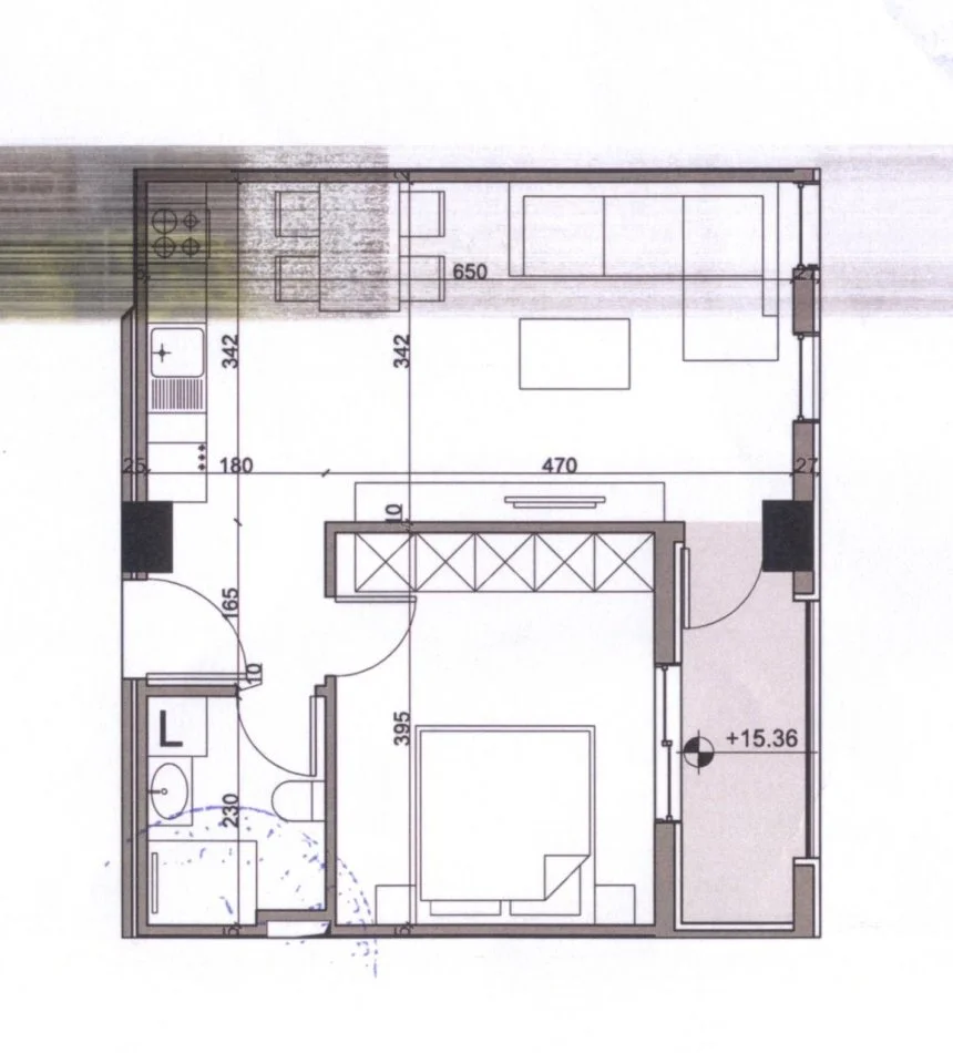 Tirane, shitet apartament 1+1 Kati 4, 64 m² 128.000 € (Karl Gega)