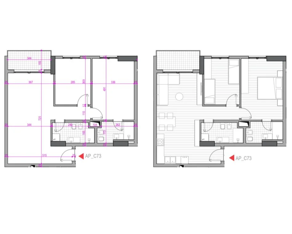 Tirane, shes apartament 2+1+Ballkon Kati 7, 99 m² 119.000 € (Rruga 5-Maji)