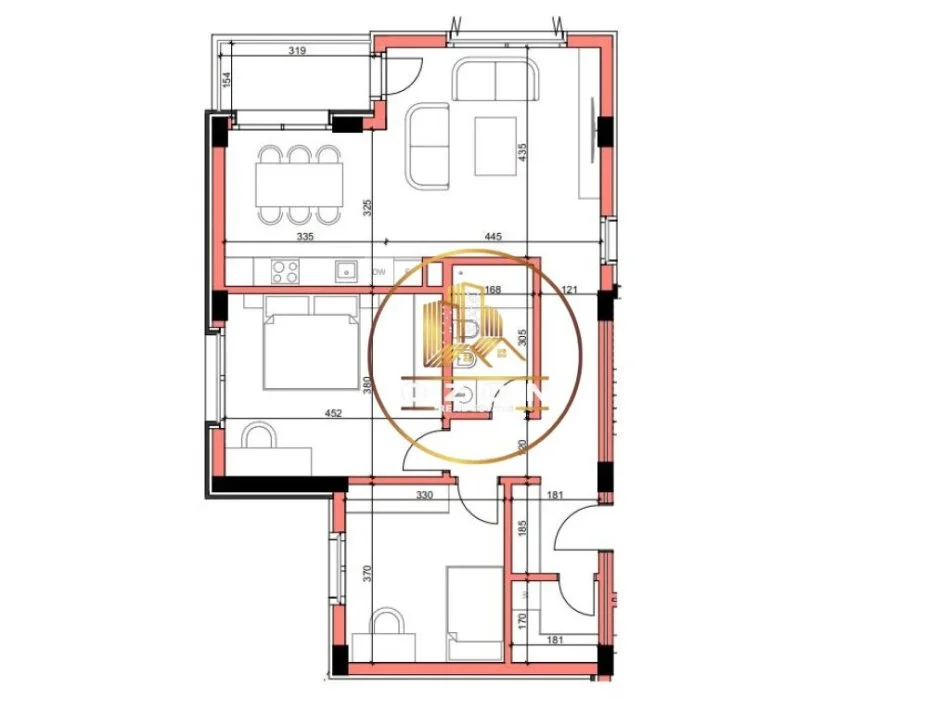 Shitet Apartament 2+1 në Rezidencën Maison de la Terre, Mjull Bathore! 2000 Euro/m²
