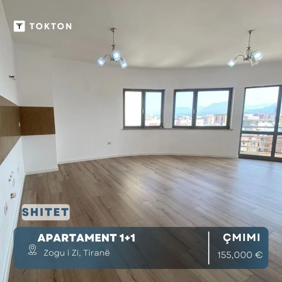 Tirane, shes apartament 1+1 Kati 8, 76 m² 155.000 € (Zogu i Zi)