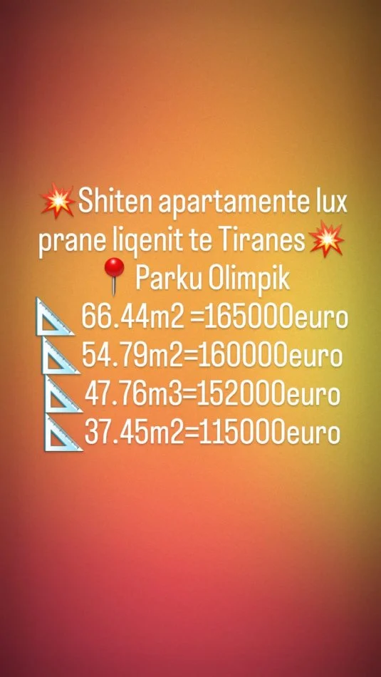 Tirane, shitet apartament 1+1 Kati 4, 66 m² 165.000 € (Liman Kaba)