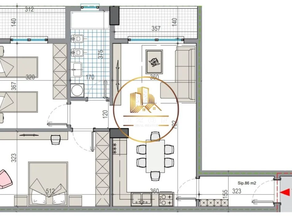 Apartament 2+1 për Shitje në Kamëz!