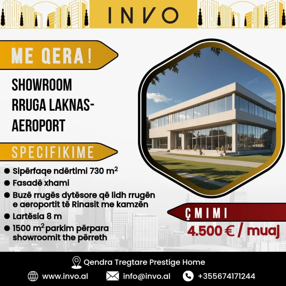 Tirane, jepet me qera ambjent biznesi , 730 m² 4.500 € (RINAS - KAMEZ)