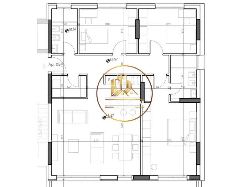 Okazion Apartament 3+1+2 Për Shitje Tek Rezidenca Blin, Në Farkë Të Vogël Me Cmim Klering!