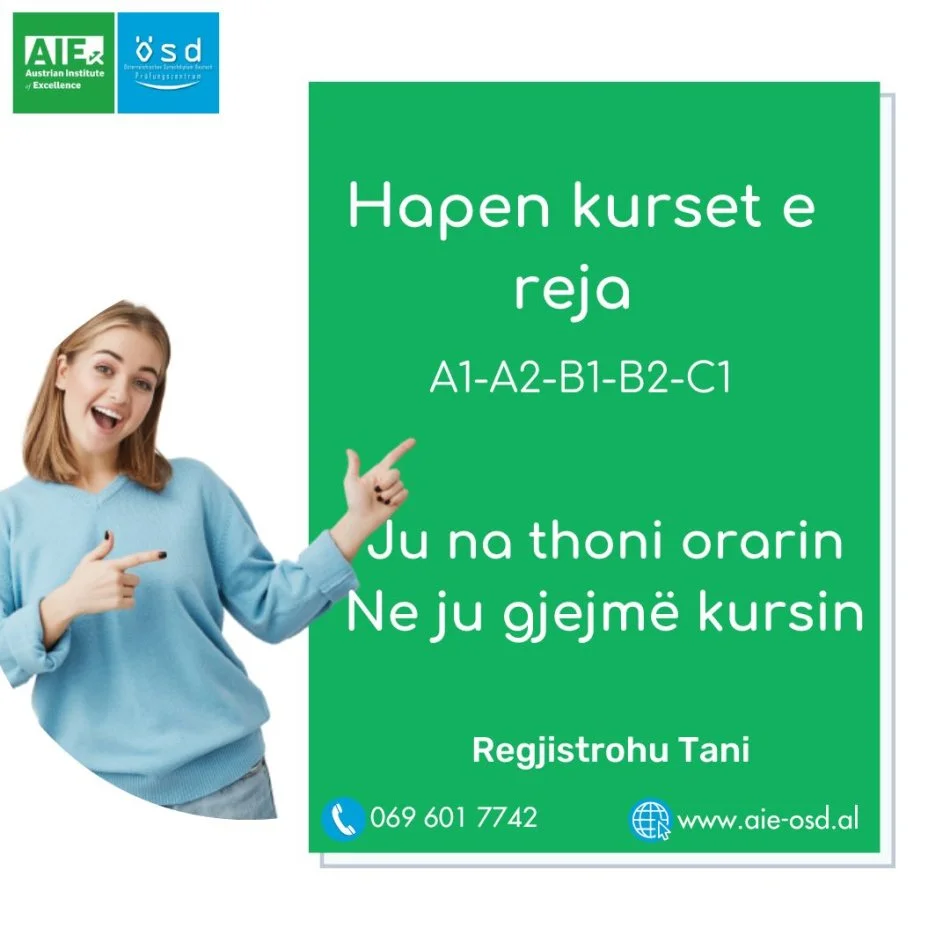 Tirane, kurse gjuhe gjermanisht Kurse te reja