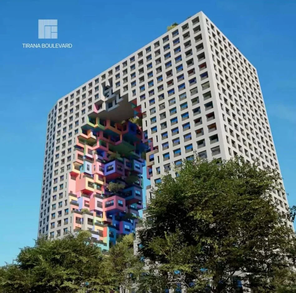 Tirane, shes apartament 1+1+Ballkon Kati 10, 87 m² (BULEVARDI I RI)