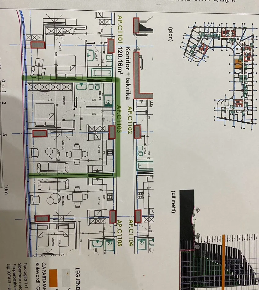 Tirane, shitet 1+1 Kati 11, 63 m² 277.540 € 
