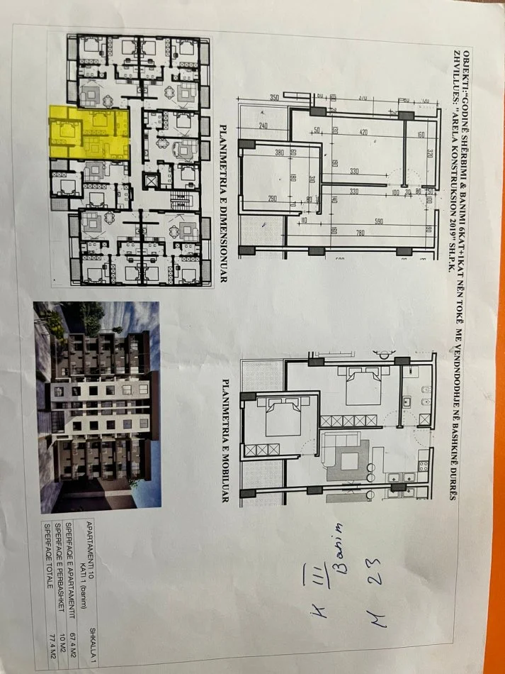 Durres, shitet apartament 2+1 , 