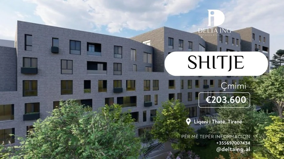 Tirane, shitet apartament 2+1+Aneks+Ballkon Kati 3, 101 m² 203.600 € (Liqeni i Thate)