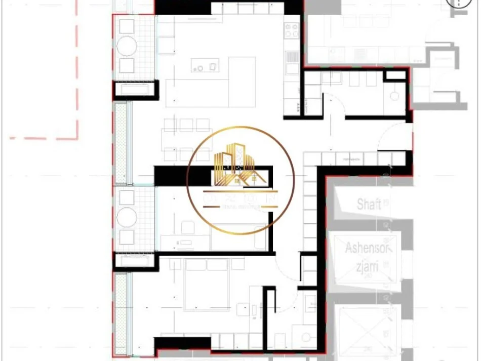 Apartament 2+1+2 për Shitje tek Rezidenca Lion 2!