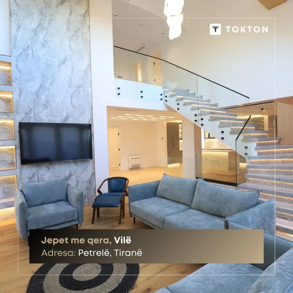 Tirane, jepet me qera Vile 5+1+Aneks+Ballkon Kati 4, 1.000 m² 3.000 € (Petrel)