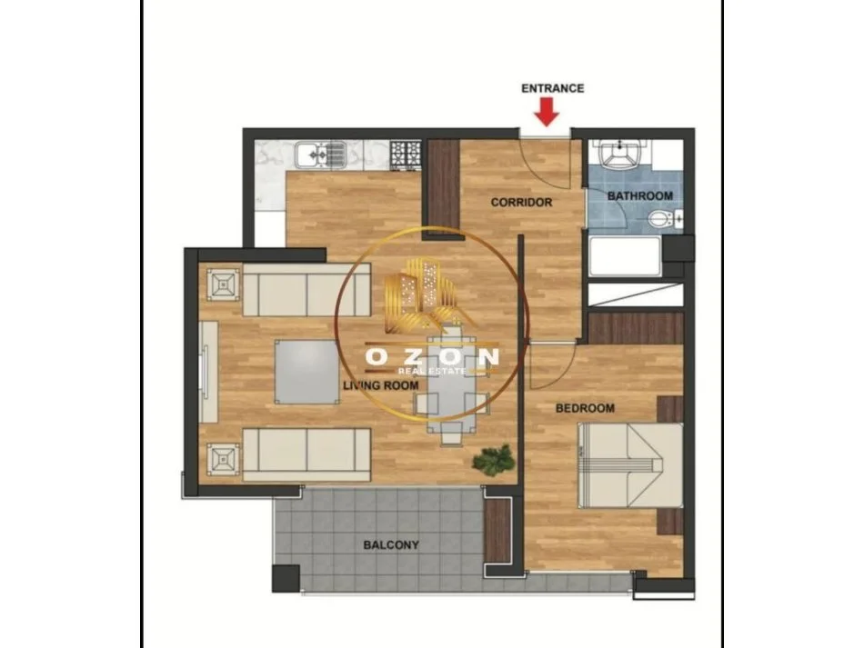 Shitet Apartament 1+1 tek Palladium Residences!