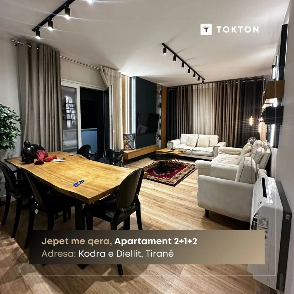 Tirane, jepet me qera apartament 2+1+Ballkon , 100 m² 1.000 €