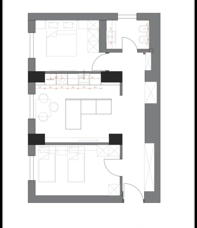 Tirane, shes apartament 2+1 Kati 4, 76 m² 195.000 € (Myslym shyri)